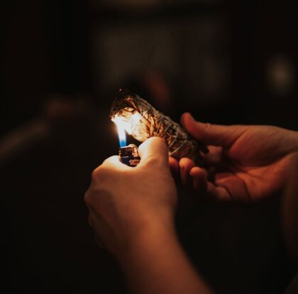 Reiki Classes - Burning Sage Smudge